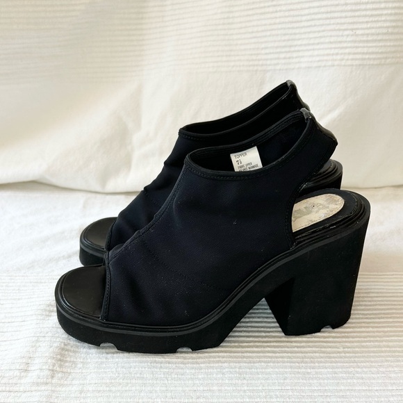 Retro 90s Me Too Topper Chunky Heel Shoes - Picture 3 of 14